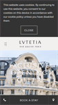Mobile Screenshot of hotellutetia.com
